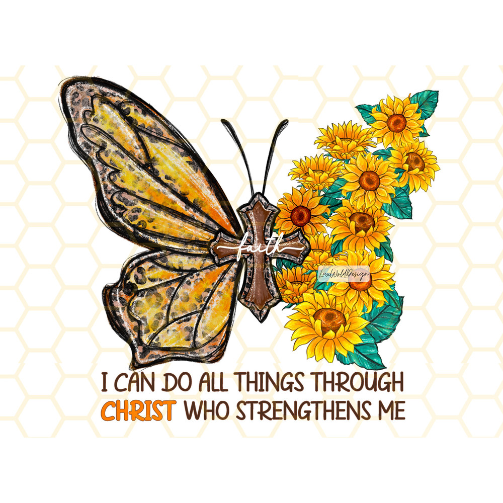 I Can Do All Things Through Christ Who Strengthens Me PNG Faith Clipart Christian Png Sublimation Design Digital Design Download - 1.jpg