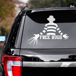 freddy krueger decal, freddy krueger sticker, movie sticker, movie sticker for car, movie decal, movie car decal