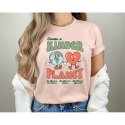 create a kinder planet sweatshirt, kind planet t-shirt, kinder planet tee, oversized trendy hoodie, save the earth shirt