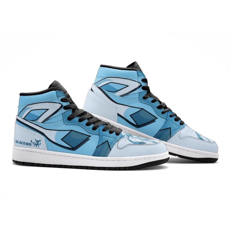 Glaceon Pokemon JD1 Shoes, Glaceon Pokemon Jordan 1 Shoes, Glaceon Jordan 1 Sneakers, Mewtwo Shoes, Mewtwo Sneaker