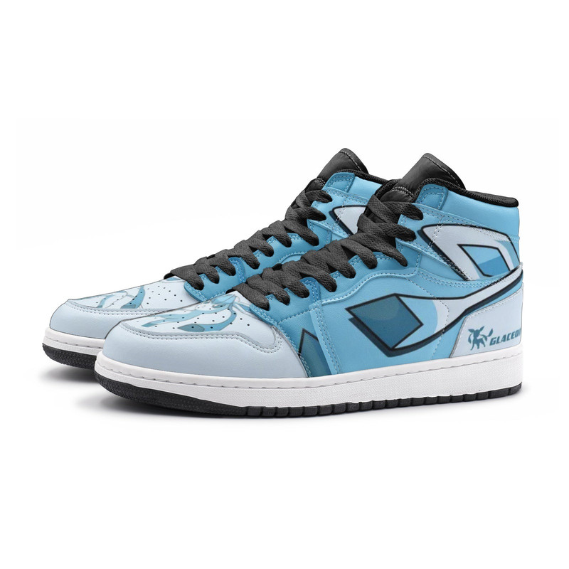 Glaceon Pokemon JD1 Shoes, Glaceon Pokemon Jordan 1 Shoes, Glaceon Jordan 1 Sneakers, Mewtwo Shoes, Mewtwo Sneaker