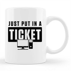 tech support mug, tech support gift, technical support, computer geek gift, funny tech support, tech support mugs, it te