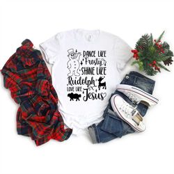 dance like frosty snowman sweatshirt or shirt christmas party crewneck winter holiday outfit ideas christmas graphic swe