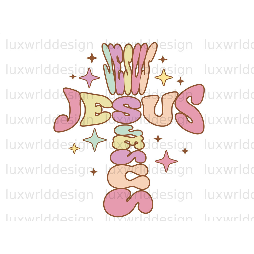 Jesus Cross PNG  Faith Clipart  Jesus png  Sublimation Design  Digital Download  Christian Quotes  Religious Png  Retro png - 1.jpg