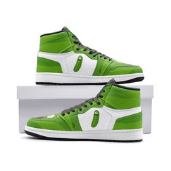 pickle rick face rick and morty jd1 shoes, rick and morty jordan 1 shoes, pickle rick face1 sneakers, pickle rick face