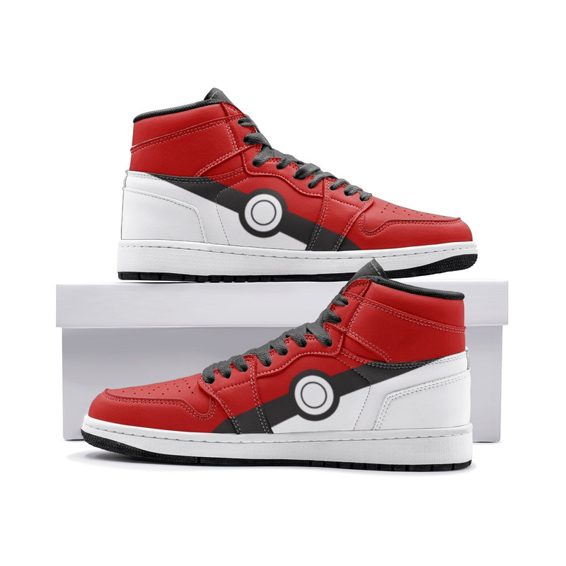 Poke Ball Pokemon JD1 Shoes, Poke Ball Pokemon Jordan 1 Shoes, Pokemon Sneakers, Poke Ball Pokemon Shoes