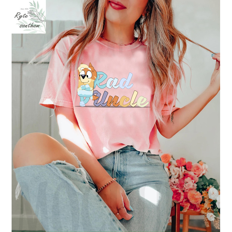 Bluey - Rad Uncle Comfort Colors® Shirt, Uncle Rad Shirt, Bluey Characters Shirt, Bluey Clothes, bluey Cartoon Tee - 3.jpg