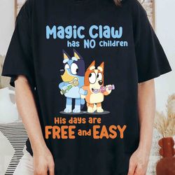 bluey and bingo - magic claw has no children his days are fr