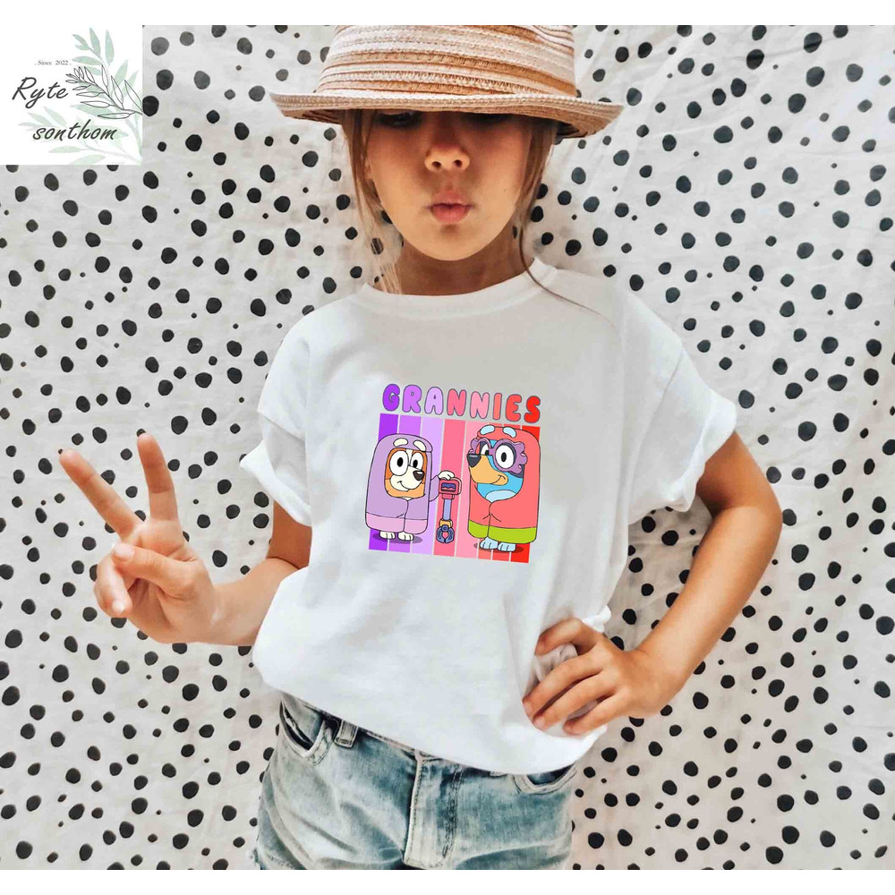 Bluey and Bingo Grannies Multicolor Comfort Colors® Shirt, Bluey and Bingo Multicolor Shirt, Bluey Grannies Meme shirt, Bluey Grannies Tee - 4.jpg