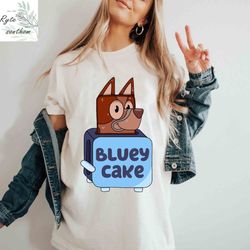 bluey cake comfort colors digital, bluey cake biscuit digital ,
