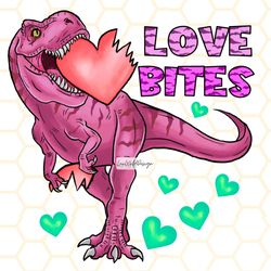 love bites png dinosaur png valentines png subl