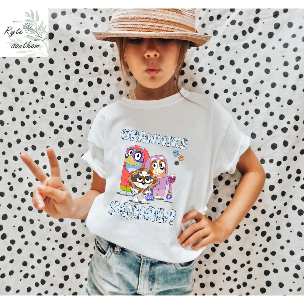 Bluey, Bingo, Muffin - Grannies Squad Comfort Colors® Shirt, Bluey Grannies Squad Shirt, Bluey Grannies Meme Tee - 4.jpg