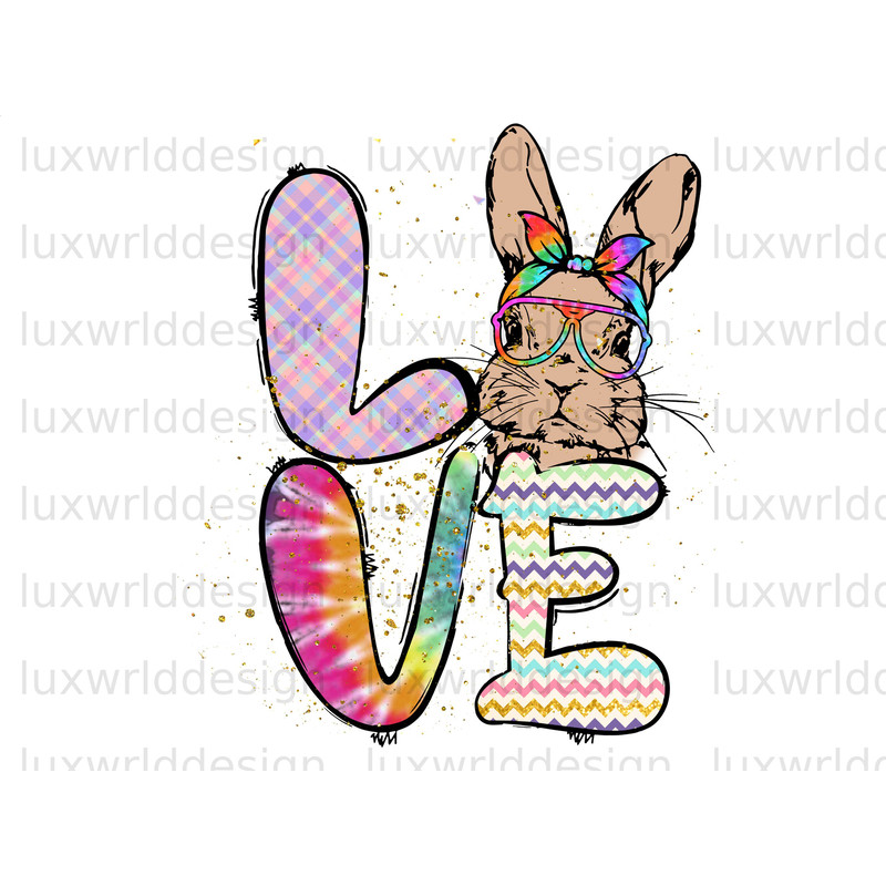 Love Easter PNG Easter png Bunny png Happy Easter Day png Sublimation Design Digital Design Download Western Easter png - 1.jpg
