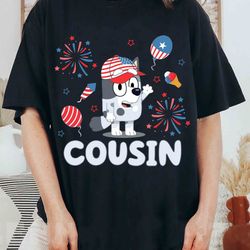 muffin cousin 4th of july comfort colors digital, muffin 4th o