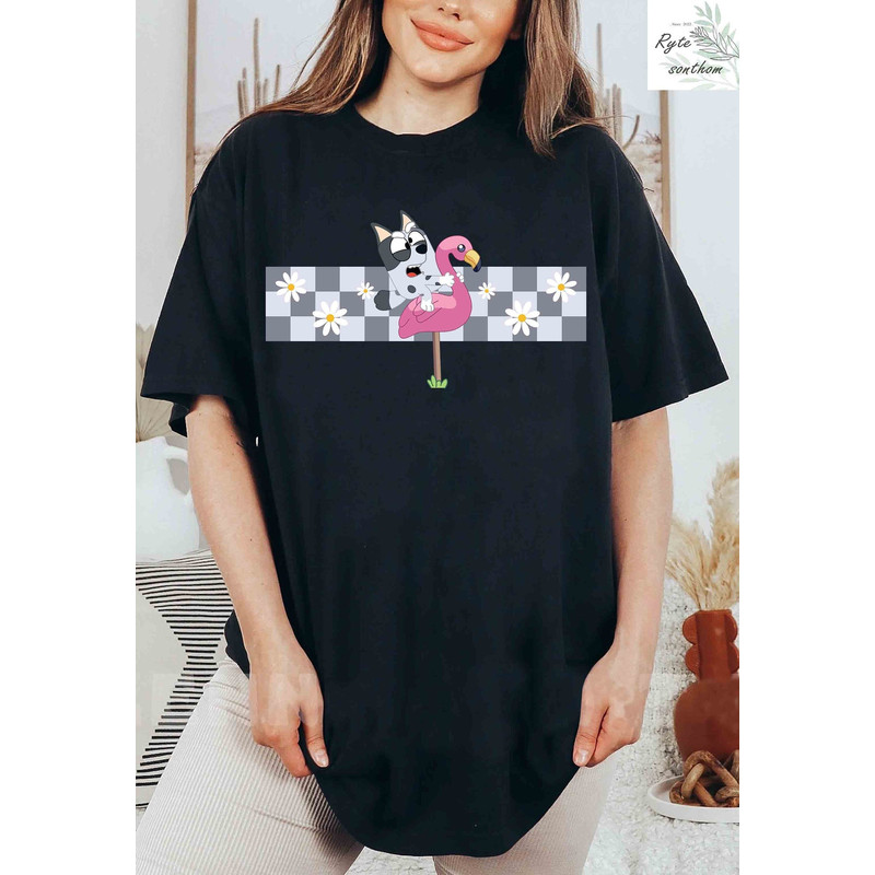 Muffin Heeler Checkerred Comfort Colors® Shirt, Muffin Heeler Checkerred Premium Shirt, Muffin Cousin Checkerred Tee - 1.jpg