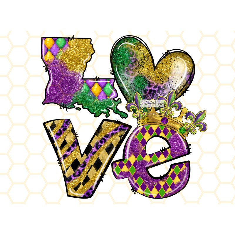 Love Mardi Gras PNG Mardi Gras png Mardi Gras Design Png Fleur de Lis Png Sublimation Design Digital Design Download - 1.jpg