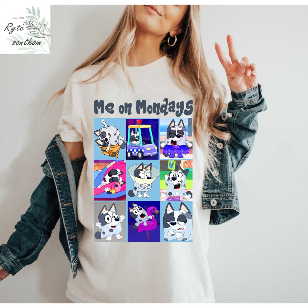 Muffin Me At Mondays Comfort Colors® Shirt, Muffin Monday Funny Shirt, Muffin Heeler shirt, Muffin Cousin Shirt - 2.jpg