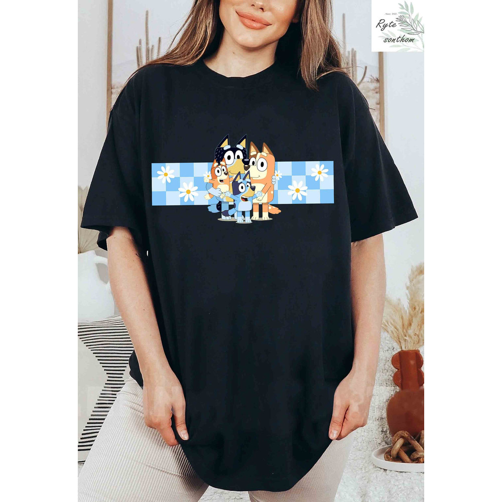 The Heeler Family Checkerred Comfort Colors® Shirt, The Heeler Family Checkerred Premium Shirt, Heeler Family Checkerred Tee - 1.jpg