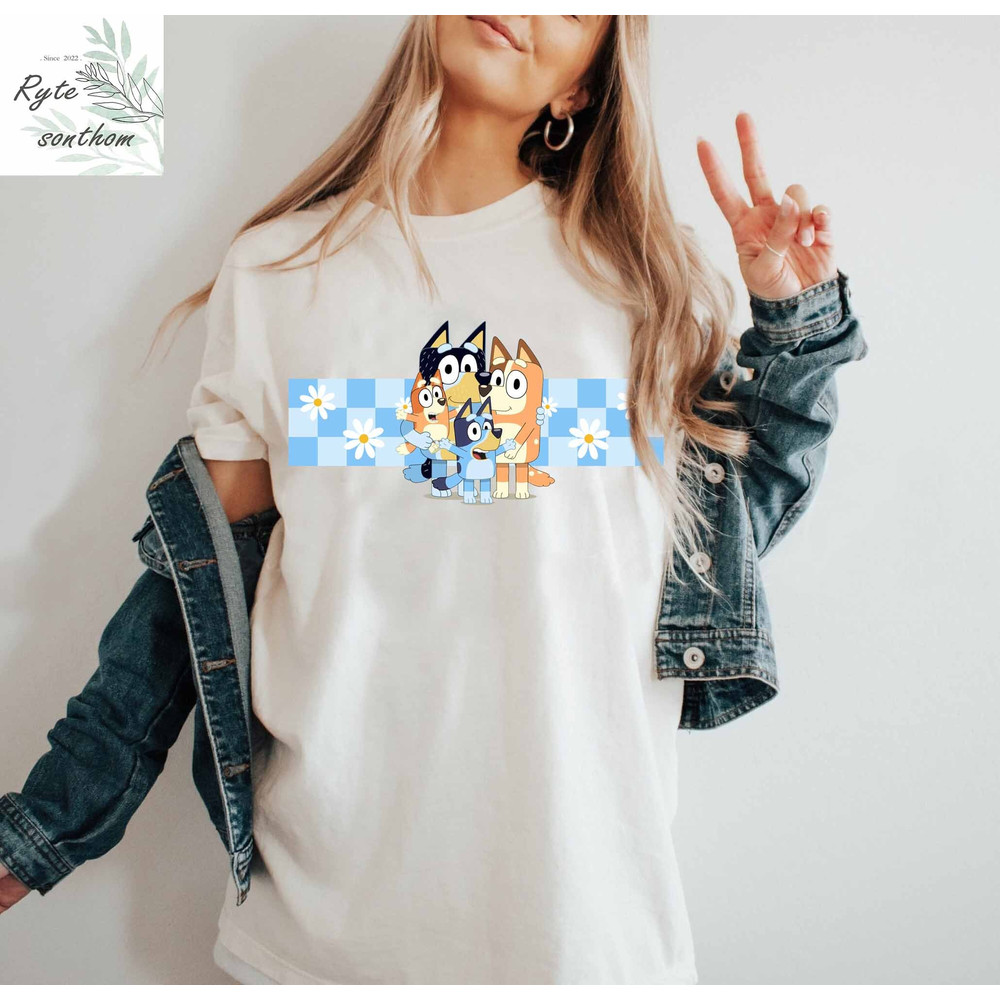 The Heeler Family Checkerred Comfort Colors® Shirt, The Heeler Family Checkerred Premium Shirt, Heeler Family Checkerred Tee - 2.jpg