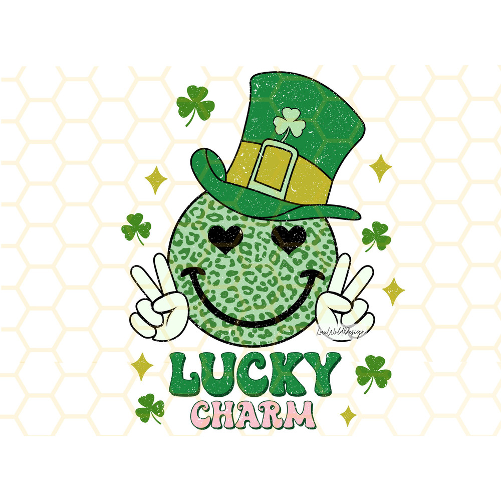 Lucky Charm PNG  St Patrick's Day png  St Patricks png  Sublimation Design  Digital Design Download  Lucky Shamrock png  Retro png - 1.jpg