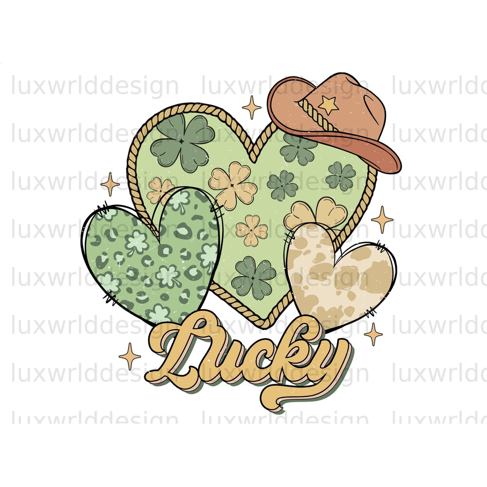 Lucky Hearts PNG  St Patrick's Day png  St Patricks png  Sublimation Design  Lucky Shamrock png  Digital Download  Lucky Png - 1.jpg