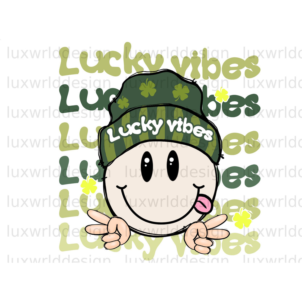 Lucky Vibes PNG  St Patrick's Day png  St Patricks png  Sublimation Design  Lucky Shamrock png  Digital Download  Lucky Png - 1.jpg