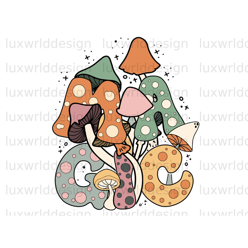 Magic Mushroom PNG Hippie png Hippie Soul png Sublimation Design Digital Design Download Mushroom png Trippy png - 1.jpg