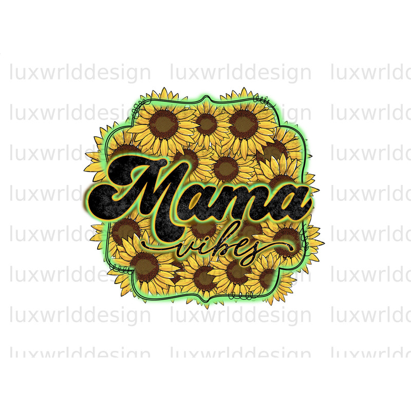 Mama Vibes Retro Sunflower PNG Mama png Mother's Day png Sublimation Design Digital Design Download Mom png Sunflower png - 1.jpg