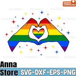 lgbtq pride heart hand sign svg, lgbtq day svg,lesbian svg , gay svg, bisexual svg, transgender svg, queer svg,pride svg
