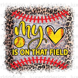 my heart is on that field png  softball clipart  s