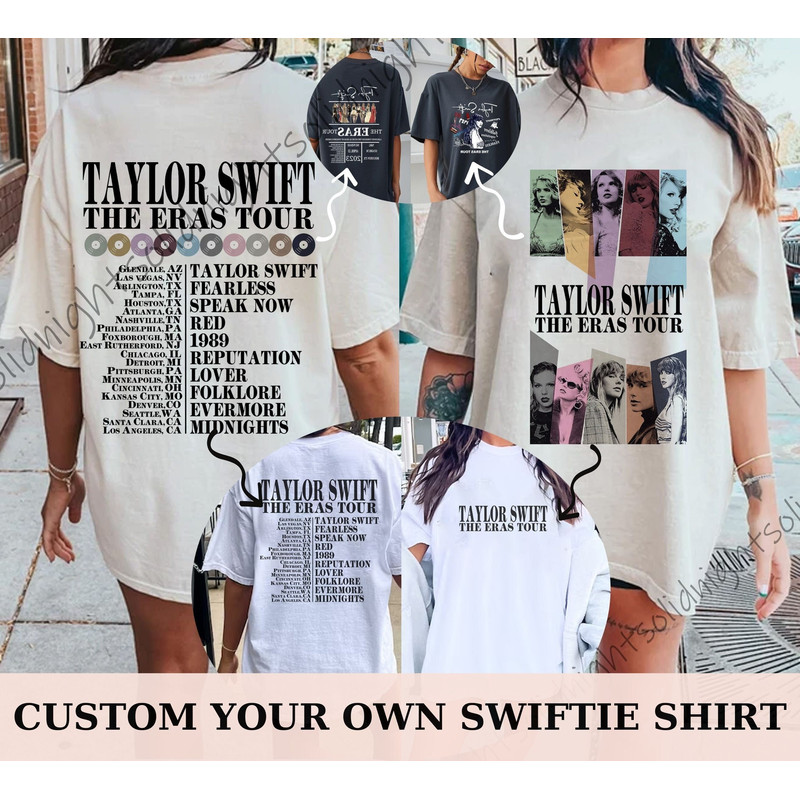 Custom Taylor Eras Tour Shirt, The Eras Tour Merch, Swifties The Eras Tour Sweatshirt, Taylor All Album Shirt - 1.jpg
