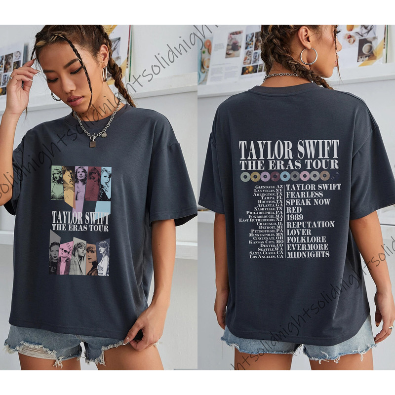 Custom Taylor Eras Tour Shirt, The Eras Tour Merch, Swifties The Eras Tour Sweatshirt, Taylor All Album Shirt - 4.jpg