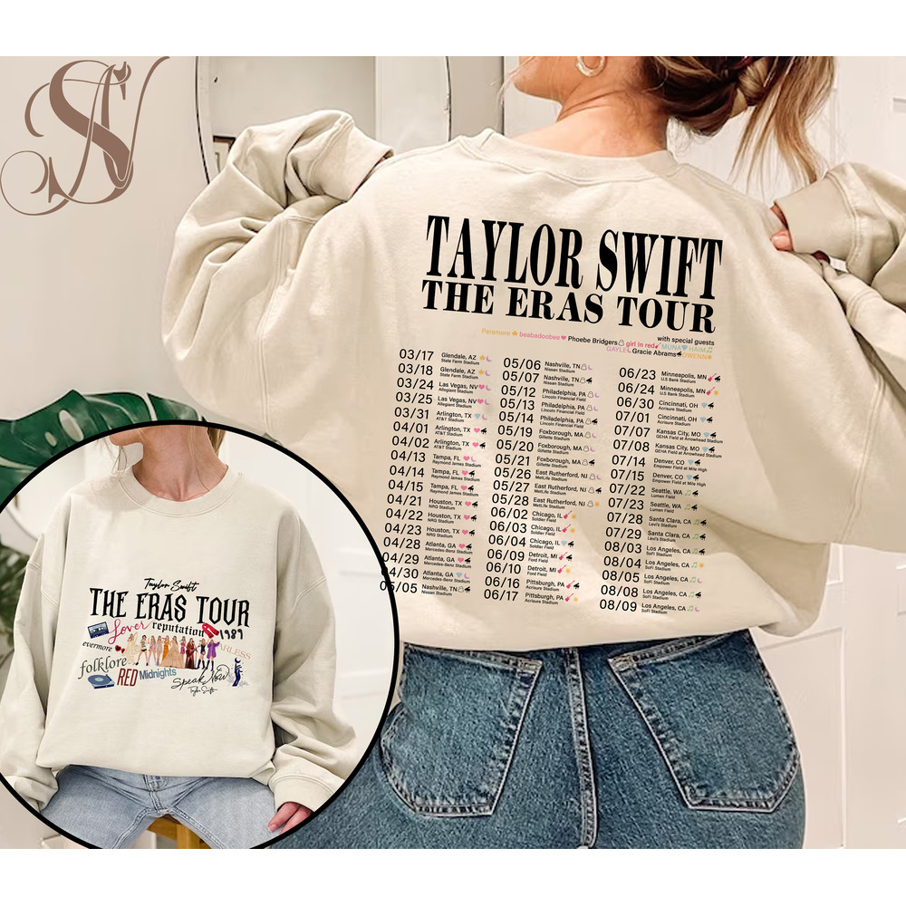 Custom Eras Tour Sweatshirt, Taylor The Eras Tour 2023, Taylor Swiftie Merch, The Tour Merch - 5.jpg