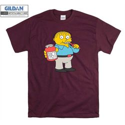 the simpsons ralph wiggum paste t shirt art cartoon t-shirt tshirt s-m-l-xl-xxl-3xl-4xl-5xl oversized men women unisex 4