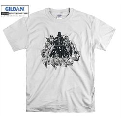 star wars classic characters cast line art t shirt hoodie hoody t-shirt tshirt s-m-l-xl-xxl-3xl-4xl-5xl oversized men wo