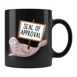 seal mug, seal lover gift, ocean lover mug, marine biology mug, pun coffee mug, seal gift, gift for seal lover, ocean lo