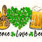 Peace Love Beer PNG St Patrick's Day png St Patricks png Sublimation Design Digital Design Download Lucky Shamrock png - 1.jpg