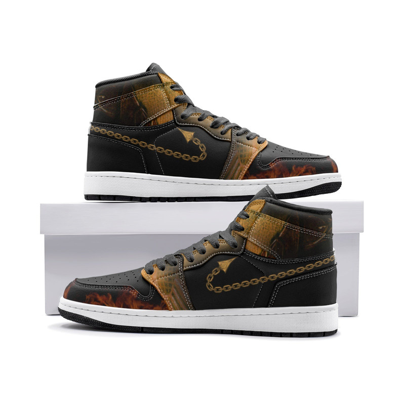 Scorpion Mortal Kombat JD1 Shoes, Scorpion Mortal Kombat Jordan 1 Shoes, Scorpion Sneakers, Scorpion Mortal Kombat
