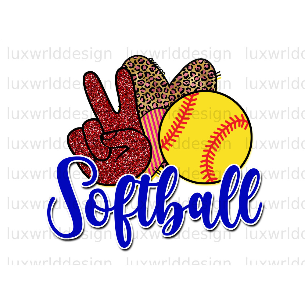 Peace Love Softball PNG Softball Clipart Softball png Sublimation Design Digital Design Softball Shirt Design Sublimate Designs - 1.jpg