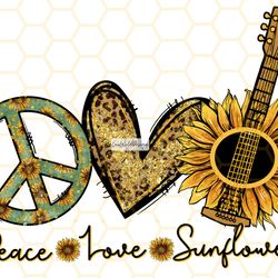 peace love sunflowers png sunflower png western
