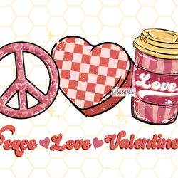 peace love valentines png valentines groovy retro