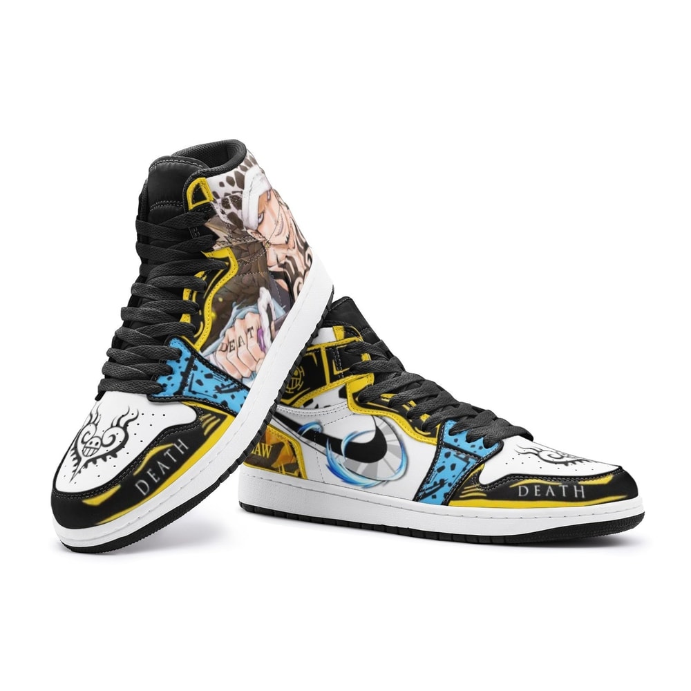 Trafalgar Law One Piece JD1 Shoes, Trafalgar Law One Piece Jordan 1 Shoes, Trafalgar Law Sneakers, One Piece Shoes