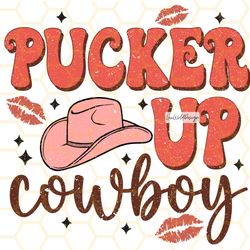 pucker up cowboy png  valentines day png  western