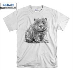 official wombat realistic handrawn t shirt hoodie tote bag hoody t-shirt tshirt s-m-l-xl-xxl-3xl-4xl-5xl oversized men w