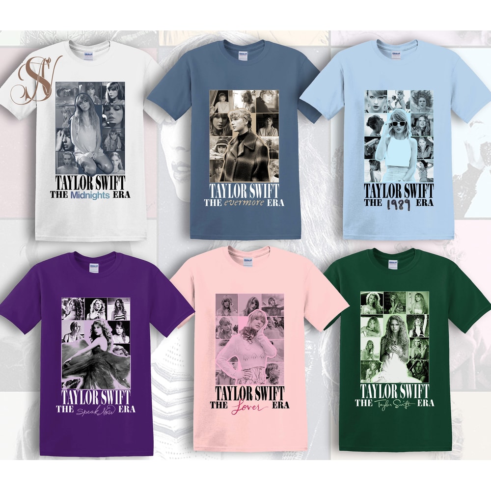 Vintage Swiftie All Albums Shirt, The Eras Tour 2023 T-Shirt, Y2k TS The Eras Tour, Swifties Fan Merch, Swiftie Merch T-Shirt - 1.jpg
