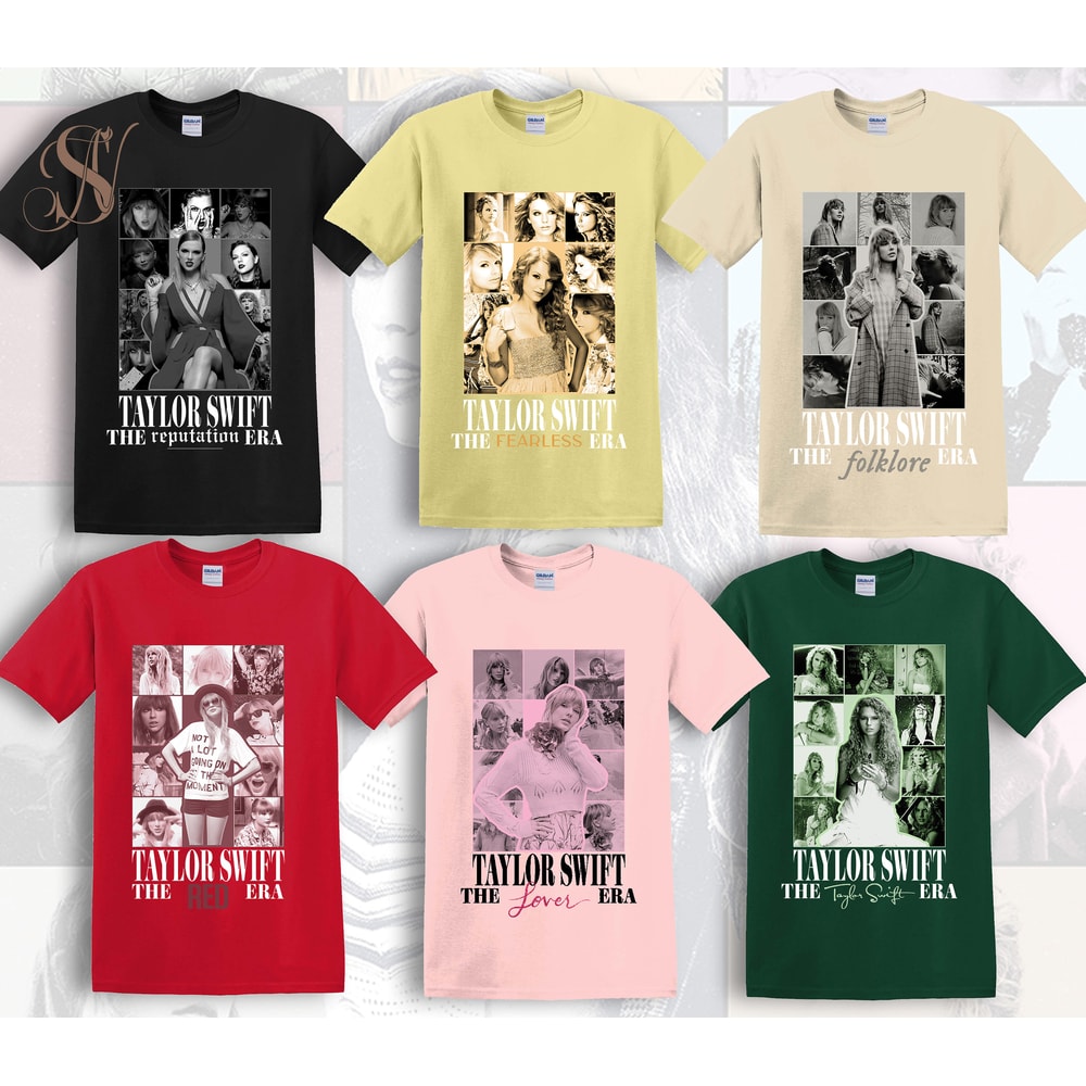 Vintage Swiftie All Albums Shirt, The Eras Tour 2023 T-Shirt, Y2k TS The Eras Tour, Swifties Fan Merch, Swiftie Merch T-Shirt - 2.jpg