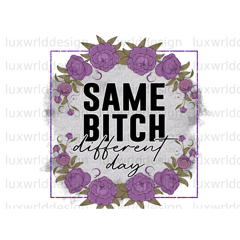 Same Bitch Different Day PNG  Funny Quotes  Sarcastic png  Sublimation Design  Digital Design Download  Sassy png  Funny png - 1.jpg