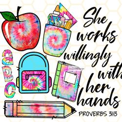 she works willingly with her hands png  teacher pn