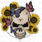 Skull Sunflower Butterfly PNG  Skull png  Floral Skull  Sublimation Design  Digital Design Download  Skull Sublimation Skull Butterfly - 1.jpg