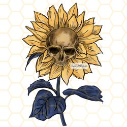 skull sunflower png  skull png  sunflower png  sub